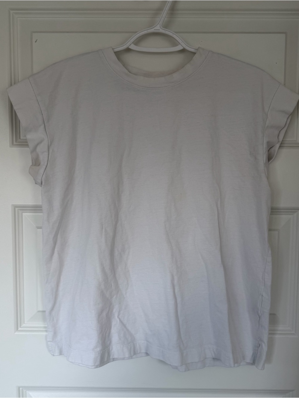 A New Day Classic Solid Crewneck T-Shirt in Light Gray